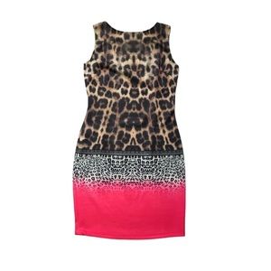 Venus Leopard print bodycon dress size Medium